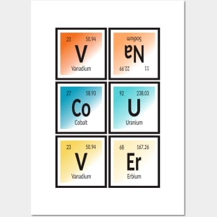 Vancouver City | Periodic Table of Elements Posters and Art